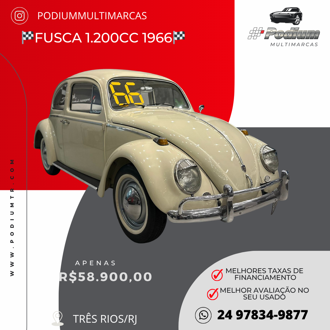 Read more about the article 🏁FUSCA 1.200cc 1966🏁