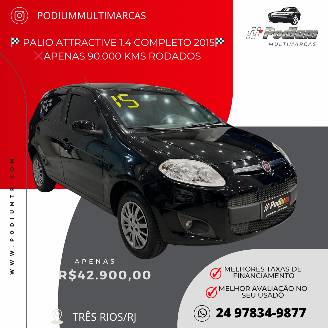 Read more about the article 🏁 PALIO ATTRACTIVE 1.4 COMPLETO 2015🏁