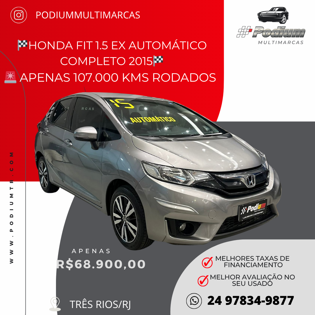 Read more about the article 🏁Honda Fit 1.5 Ex Automático Completo 2015🏁