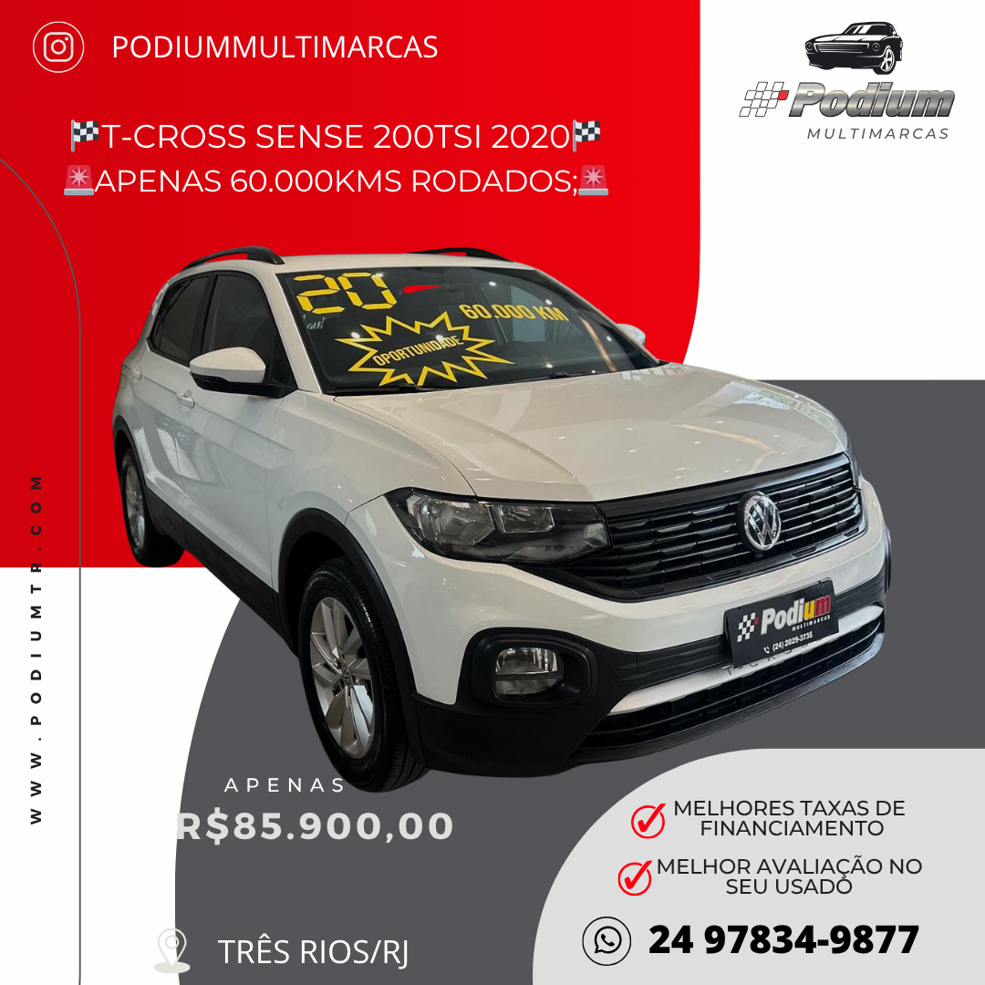 Read more about the article 🏁T-CROSS SENSE 200TSI 2020🏁