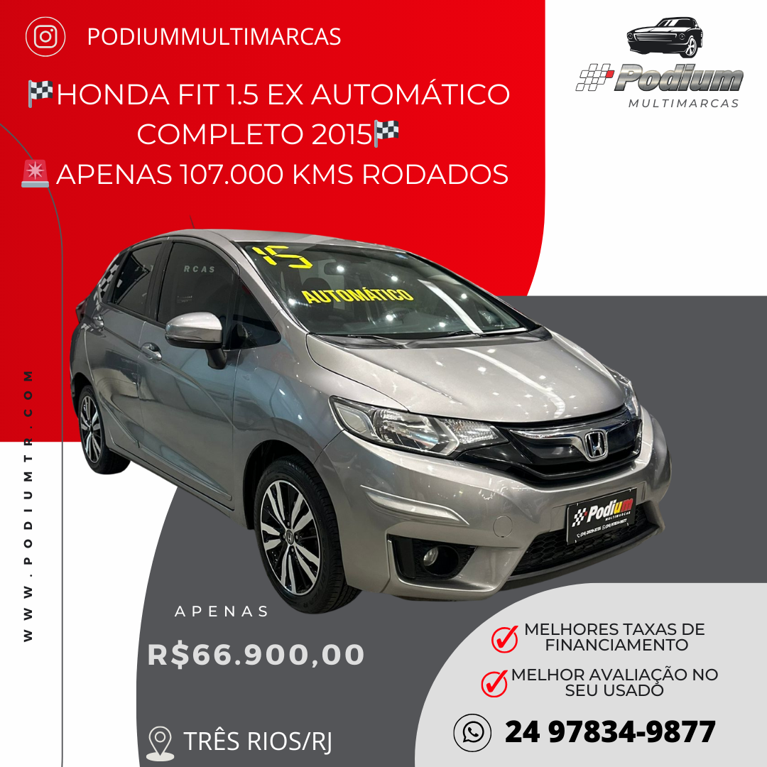 Read more about the article 🏁Honda Fit 1.5 Ex Automático Completo 2015🏁