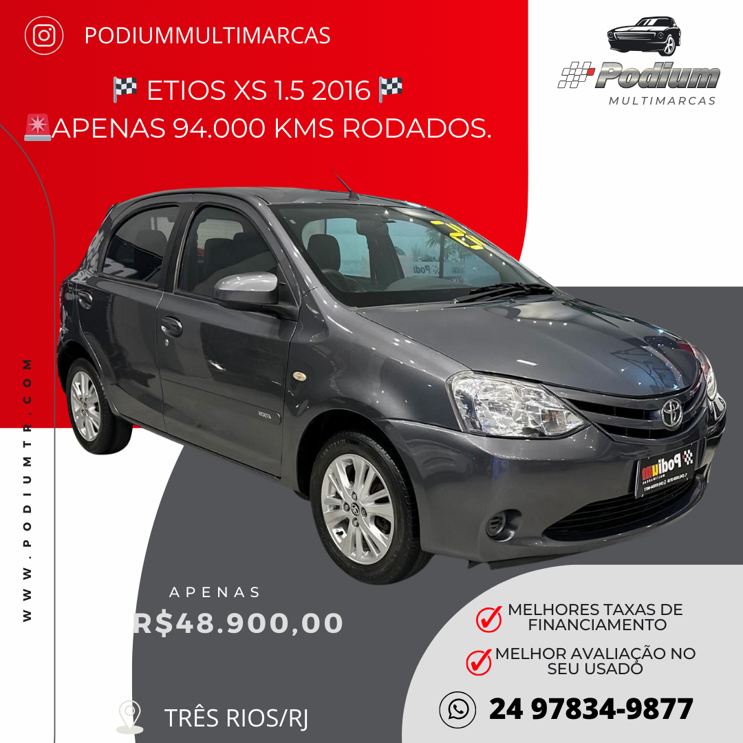 Read more about the article 🏁 ETIOS XS 1.5 2016 🏁