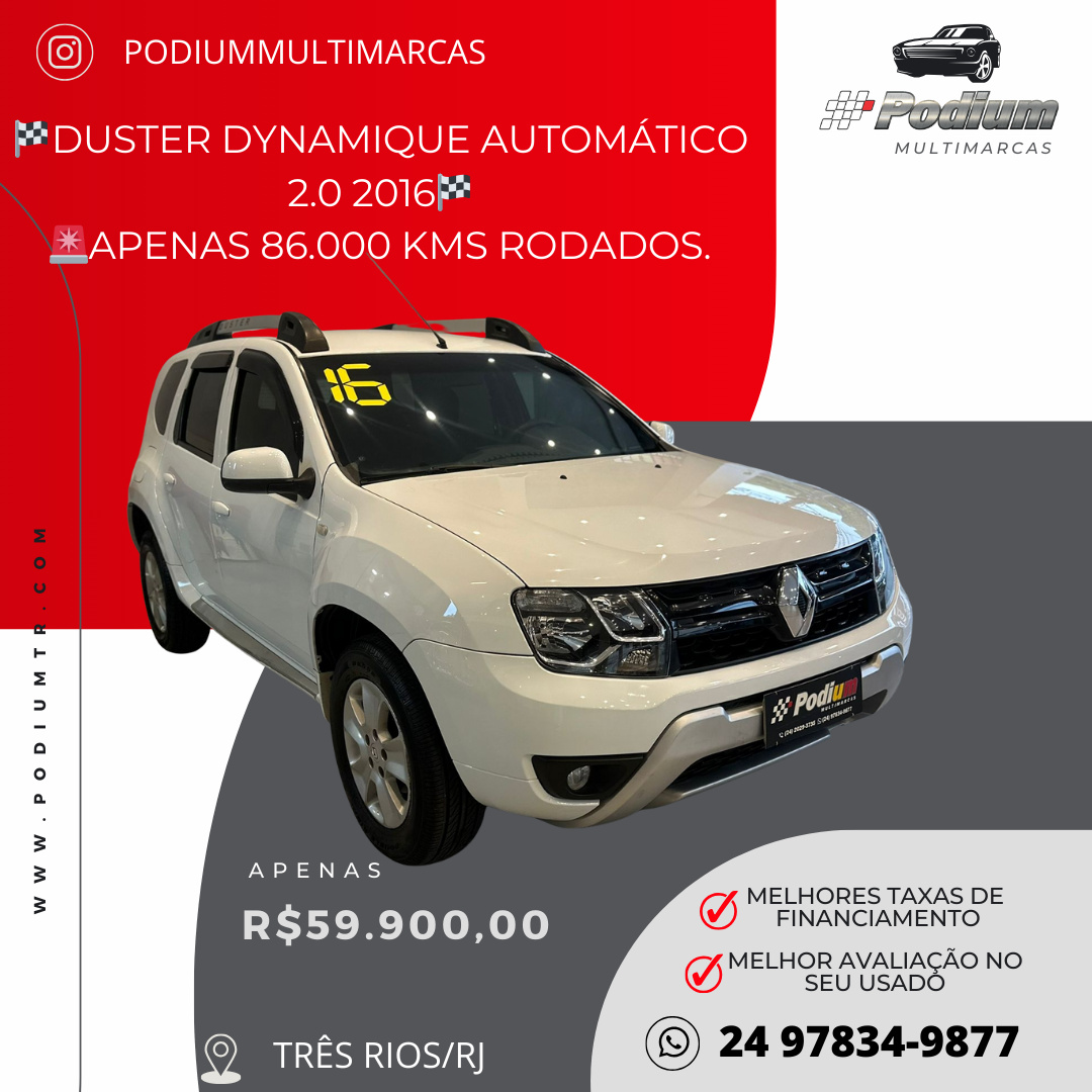 Read more about the article 🏁DUSTER DYNAMIQUE AUTOMÁTICO 2.0 2016🏁