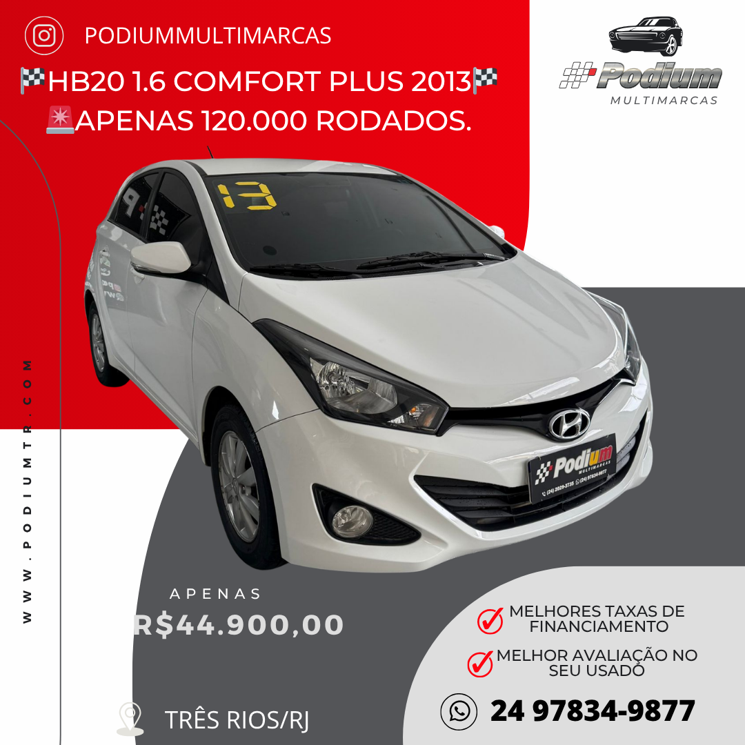 Read more about the article 🏁HB20 1.6 COMFORT PLUS 2013🏁