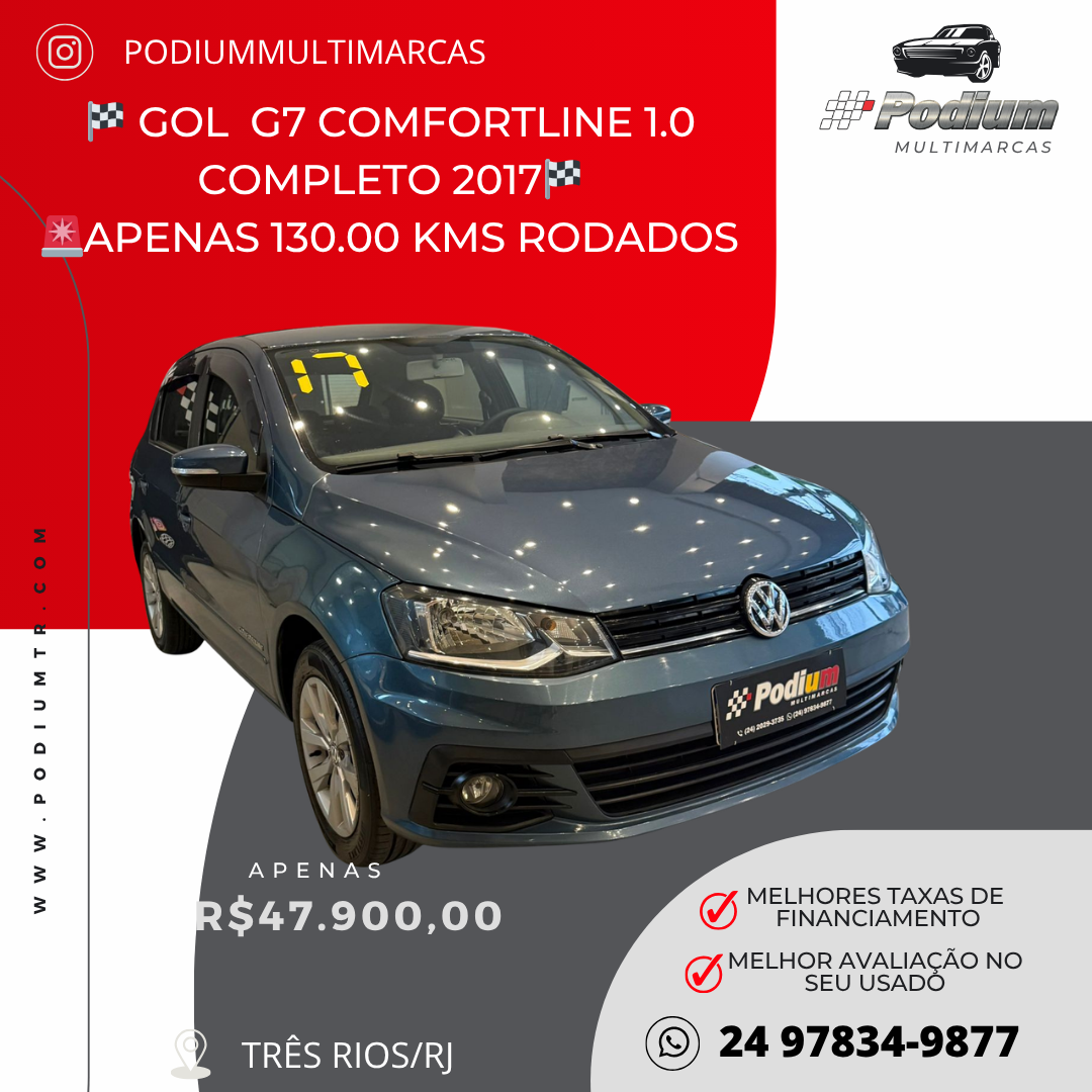 Read more about the article 🏁 GOL G7 COMFORTLINE 1.0 COMPLETO 2017🏁