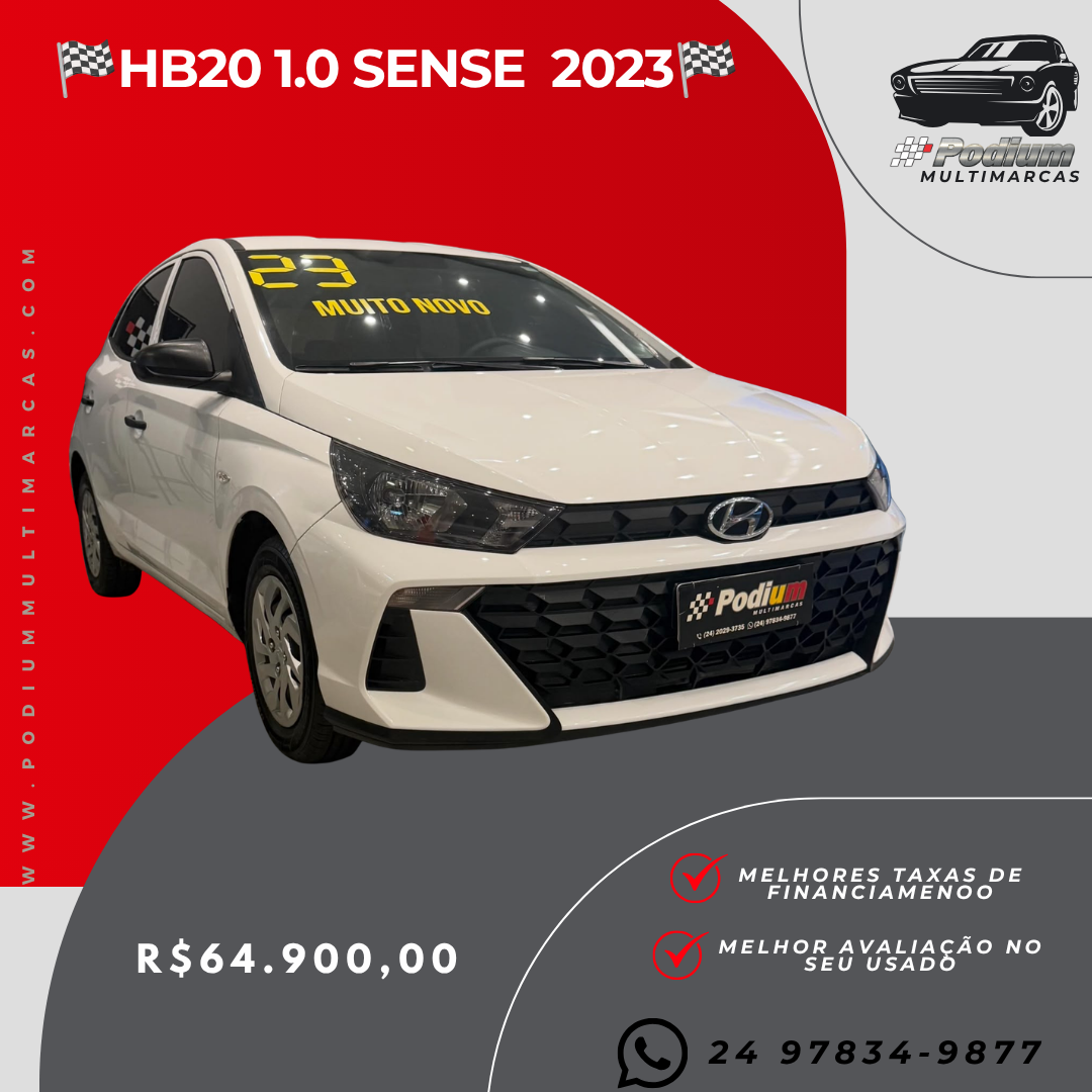 Read more about the article 🏁HB20 1.0 SENSE 2023🏁