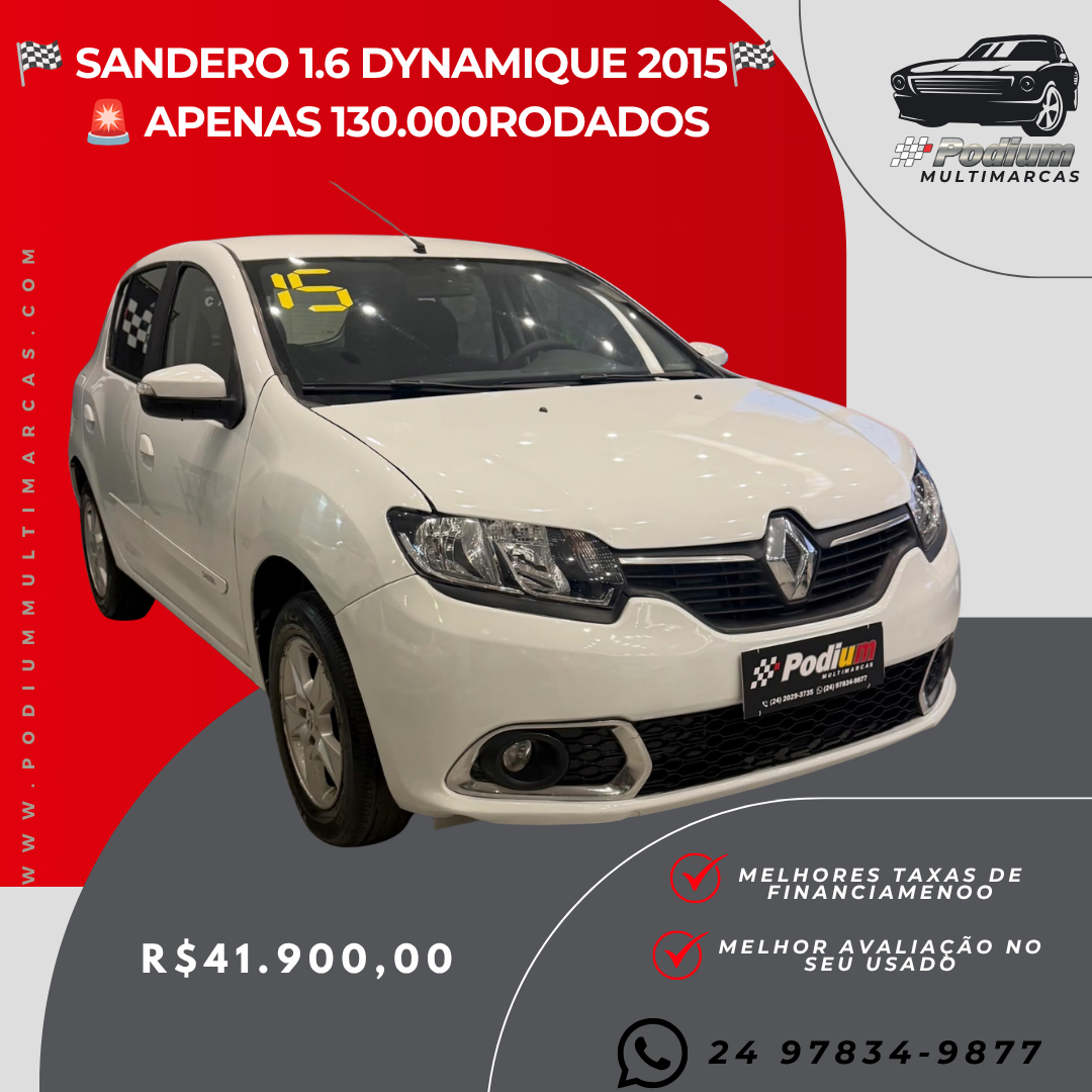 Read more about the article 🏁 SANDERO 1.6 DYNAMIQUE 2015🏁